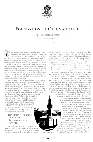 Foundation of Ottoman State