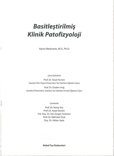 Basitleştirilmiş Klinik Patofizyoloji