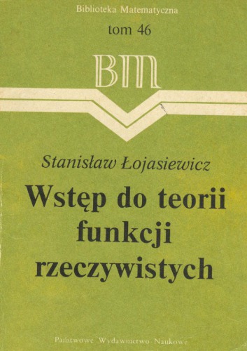 Wstęp do teorii funkcji rzeczywistych