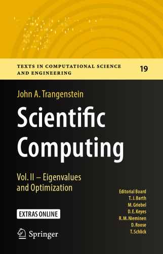 Scientific Computing: Eigenvalues and Optimization