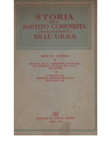 Storia del Partito Comunista (bolscevico) dell’URSS. Breve corso