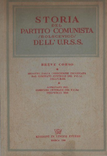 Storia del Partito Comunista (bolscevico) dell’URSS. Breve corso