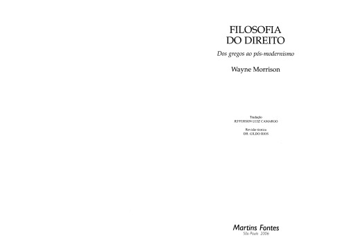 Filosofia do Direito: dos gregos ao pós-modernismo