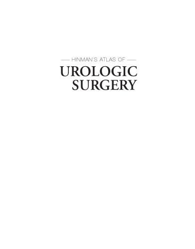 Hinman’s Atlas of Urologic Surgery