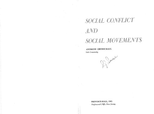 Social Conflict and Social Movements