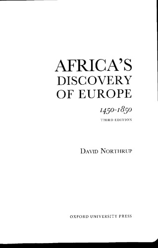 Africa’s Discovery of Europe