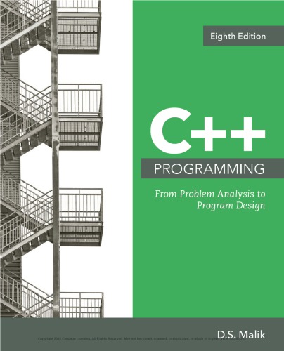 C++ Programming: From Problem Analysis to Program Design