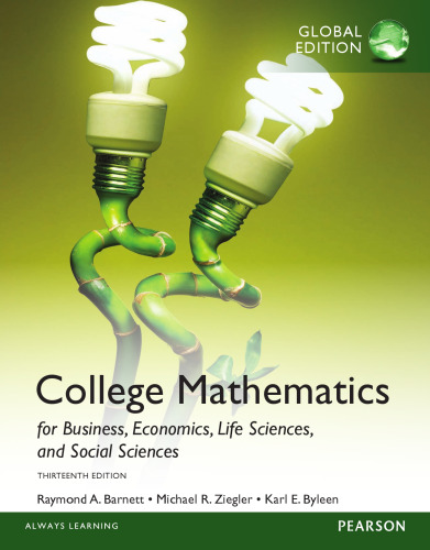 College Mathematics for Business, Economics, Life Sciences and Social Sciences