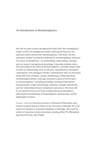 An introduction to metametaphysics