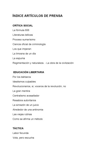 Artículos de prensa