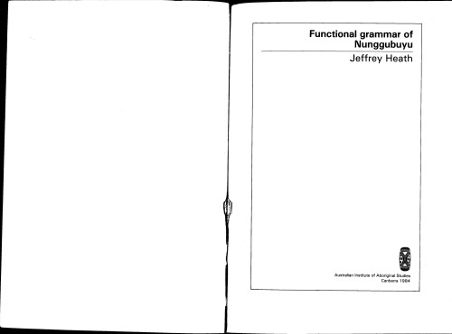 Functional Grammar of Nunggubuyu