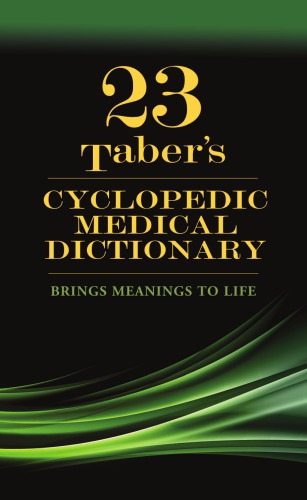 Taber’s Cyclopedic Medical Dictionary