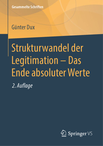 Strukturwandel der Legitimation