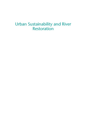 Urban Sustainability and River Restoration: Green and Blue Infrastructure