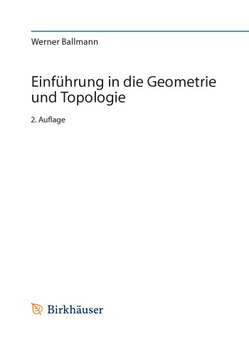 Einführung in die Geometrie und Topologie