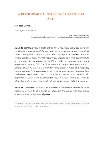 A Revolução da Inteligência Artificial