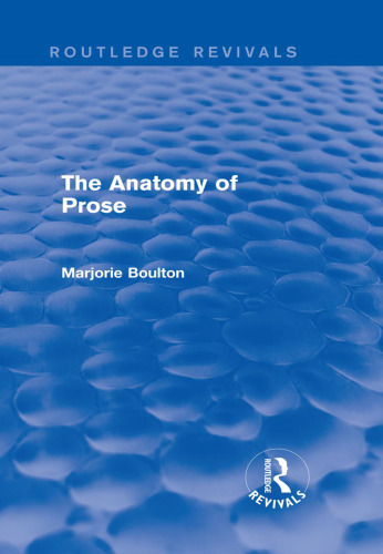 The Anatomy of Prose