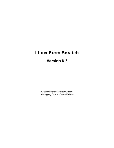 Linux From Scratch, Version 8.2