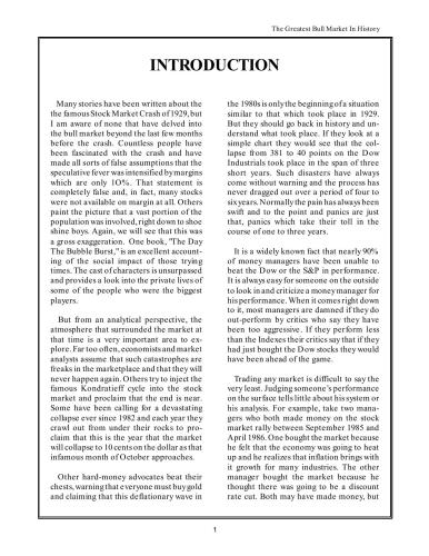 The Greatest Bull Market In History