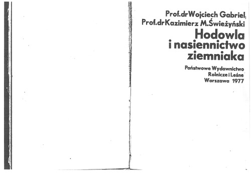 Hodowla i nasiennictwo ziemniaka