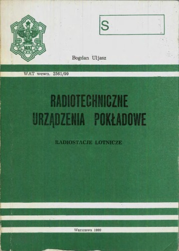 Radiotechniczne urządzenia pokładowe - radiostacje lotnicze