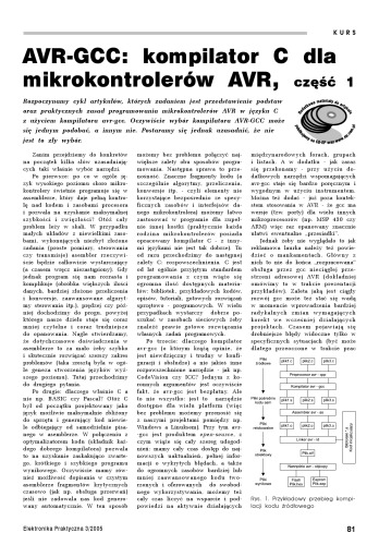 AVR-GCC kompilator C dla mikrokontrolerów AVR