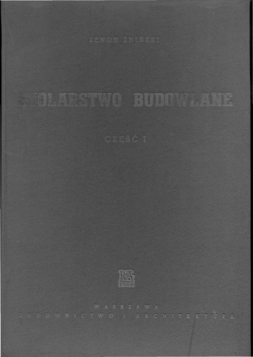 Podręcznik stolarstwa budowlanego Cz1