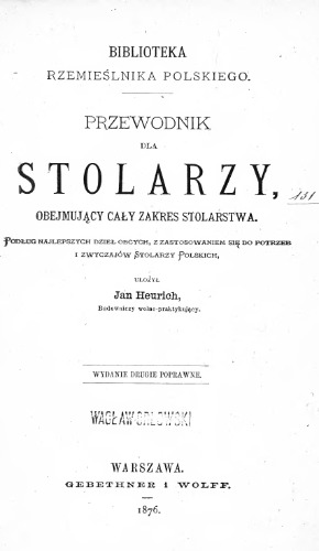 PRZEWODNIK DLA STOLARZY