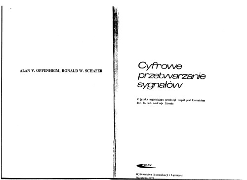 Cyfrowe przetwarzanie sygnałów