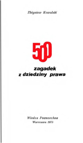 500 zagadek z dziedziny prawa