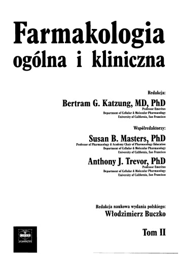 Farmakologia ogolna i kliniczna Tom 2