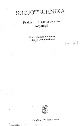 Socjotechnika praktyczne zastosowania socjologii