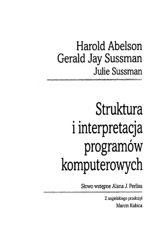Struktura i interpretacja programów komputerowych