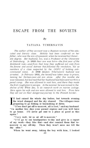 Escape from the Soviets