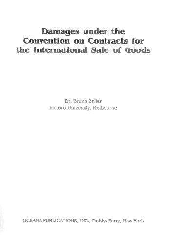 Damages under the Convention on Contracts for the International Sale of Goods