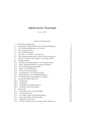 Algebraische Topologie [lecture notes]