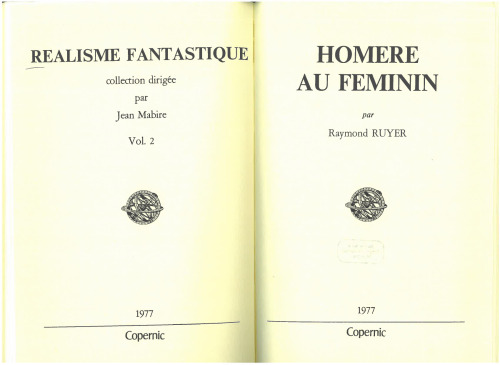 Homère au féminin: [le jeune femme auteur de l’Odyssée]