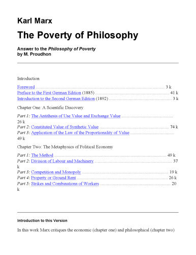 Poverty of Philosophy