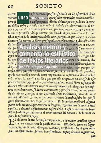 Análisis métrico y comentario estilístico de textos literarios