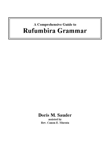 A Comprehensive Guide to Rufumbira Grammar