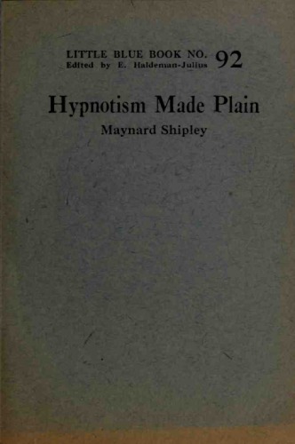 Hypnotism Made Plain