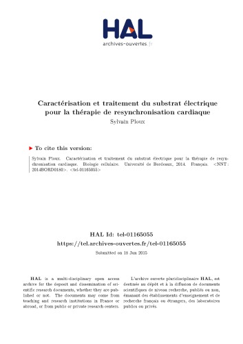 Caractérisation et traitement du substrat électrique pour la thérapie de resynchronisation cardiaque
