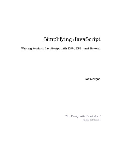 Simplifying JavaScript