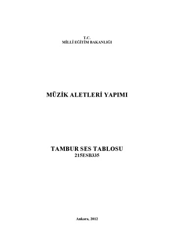 TANBUR TAMBUR YAPIMI PLANS