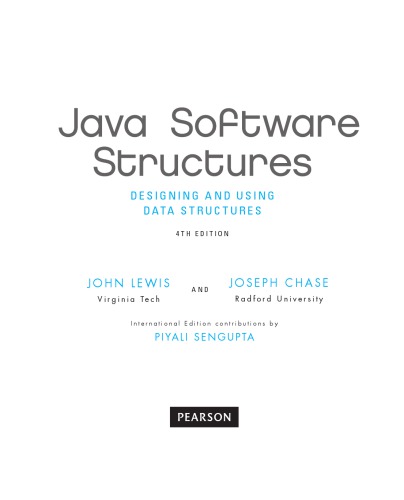 Java Software Structures [4th ed.]