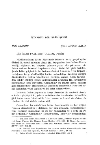 İstanbul Bir İslam Şehr