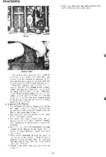 Engine Daihatsu. Operating & maitenance manual for Daihatsu diesel engine model PS-26