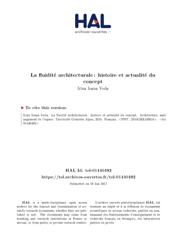 La fluidité architecturale : histoire et actualité du concept