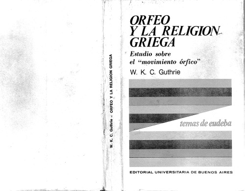 Orfeo y la religión griega