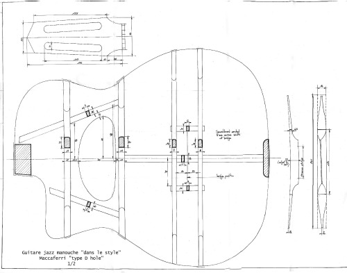 D Soundhole Django Reinhardt Guitar Plan Plans